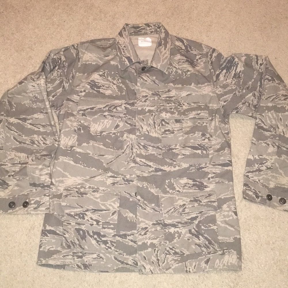 US Army Military Heavy Cotton Camo Shirt Jacket 40